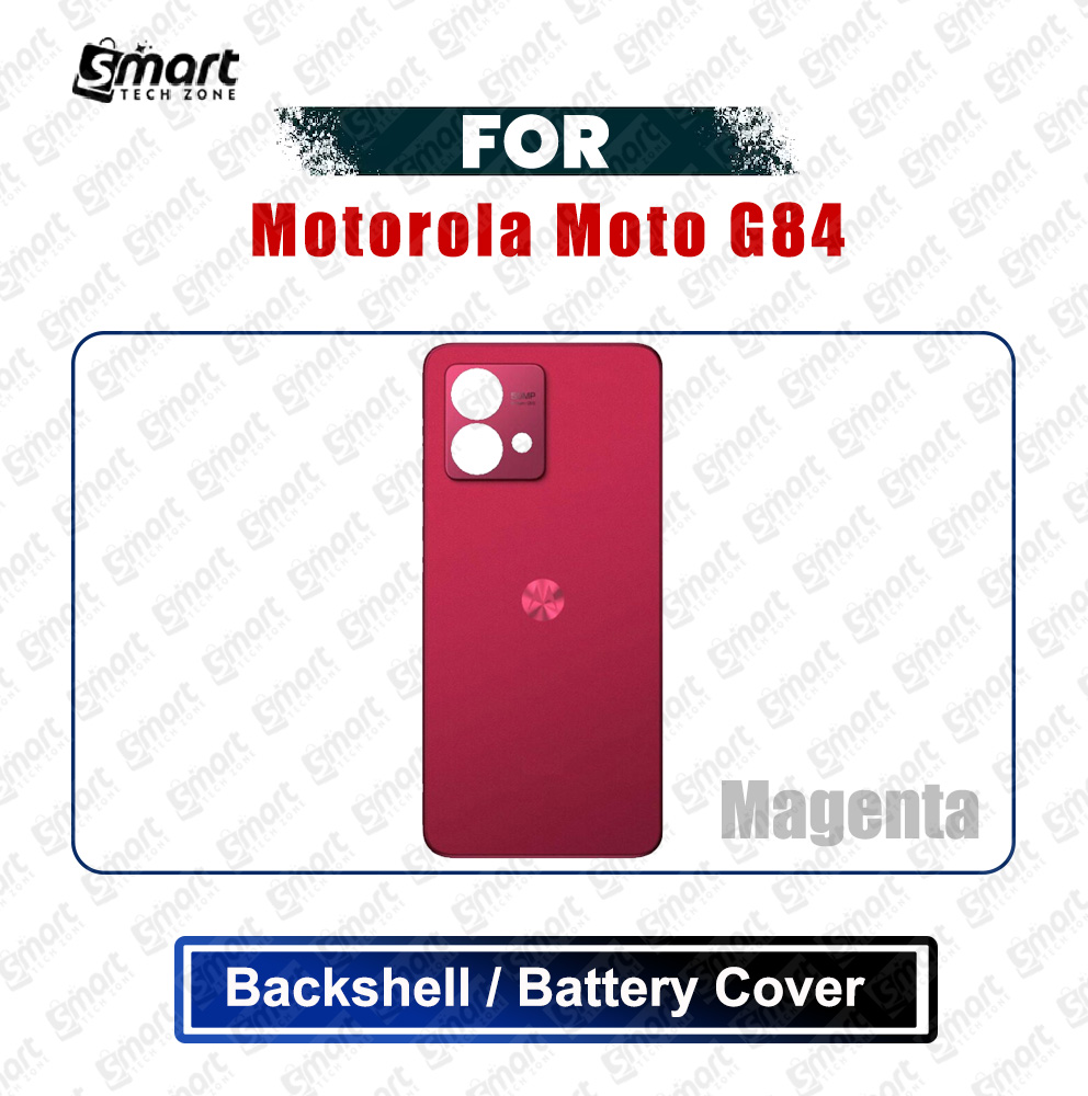 Picture of Motorola Moto G84 (XT2347, XT2347-1, XT2347-2) Back Panel/Backshell/Battery Cover Casing With Logo Without Camera Glass -All Colors Available Replacement Parts