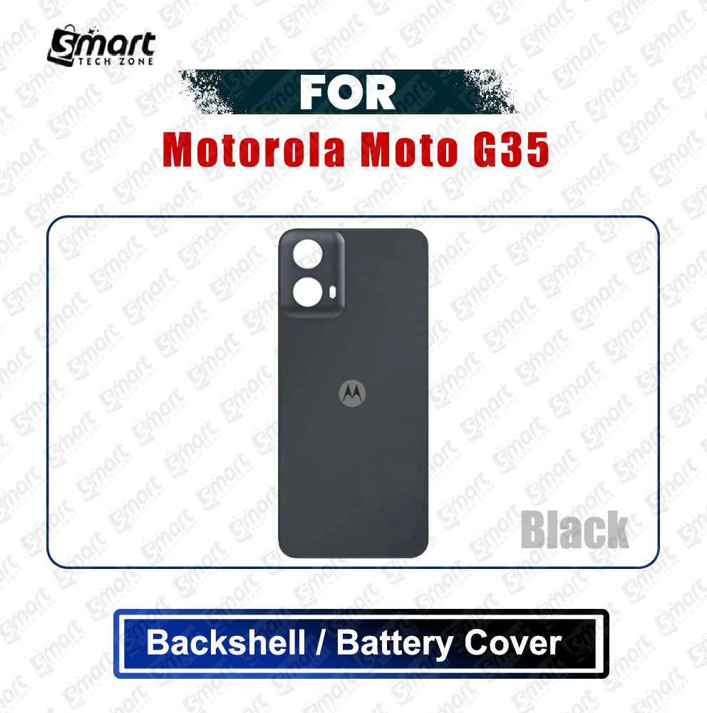 Picture of Motorola Moto G35 (XT2433-5) Back Panel/Backshell/Battery Cover Casing With Logo Without Camera Glass -All Colors Available Replacement Parts