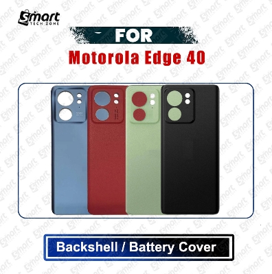 Picture of Motorola Edge 40 (XT2303-2) Back Panel/Backshell/Battery Cover Casing With Logo Without Camera Glass -All Colors Available Replacement Parts