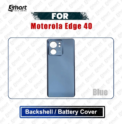 Picture of Motorola Edge 40 (XT2303-2) Back Panel/Backshell/Battery Cover Casing With Logo Without Camera Glass -All Colors Available Replacement Parts