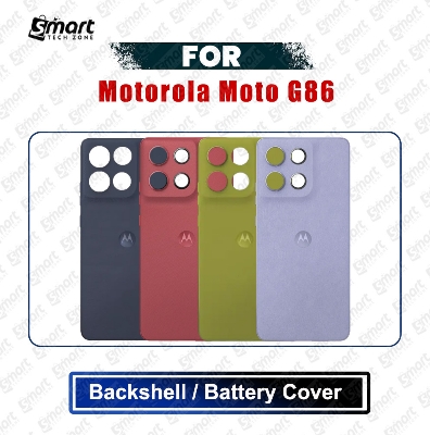 Picture of Motorola Moto G86 (XT2527-2) Back Panel/Backshell/Battery Cover Casing With Logo Without Camera Glass -All Colors Available Replacement Parts