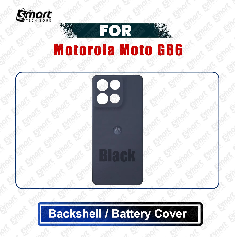 Picture of Motorola Moto G86 (XT2527-2) Back Panel/Backshell/Battery Cover Casing With Logo Without Camera Glass -All Colors Available Replacement Parts