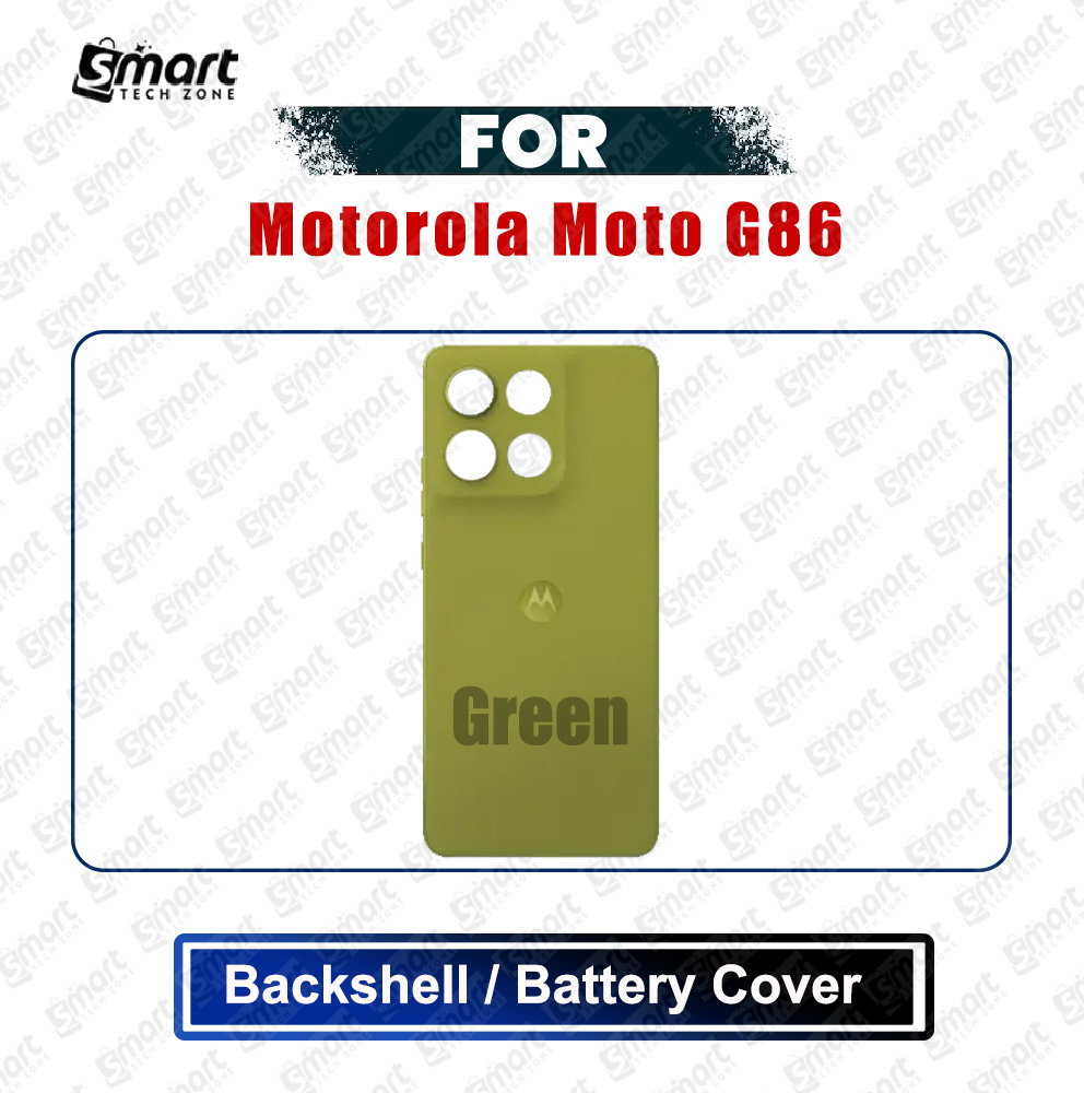 Picture of Motorola Moto G86 (XT2527-2) Back Panel/Backshell/Battery Cover Casing With Logo Without Camera Glass -All Colors Available Replacement Parts