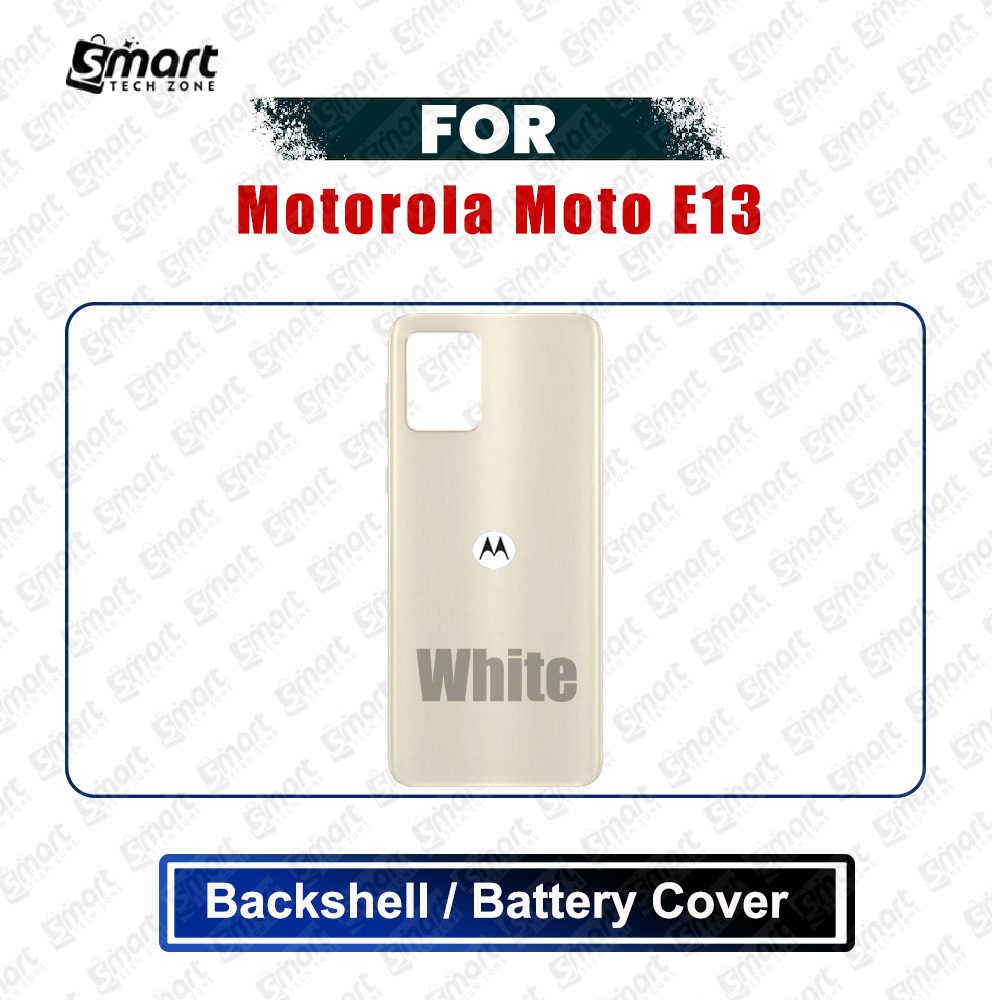 Picture of Motorola Moto E13 Back Panel/Backshell/Battery Cover Casing With Logo Without Camera Glass -All Colors Available Replacement Parts