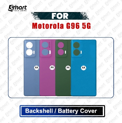 Picture of Motorola G96 5G Back Panel/Backshell/Battery Cover Casing With Logo Without Camera Glass -All Colors Available Replacement Parts