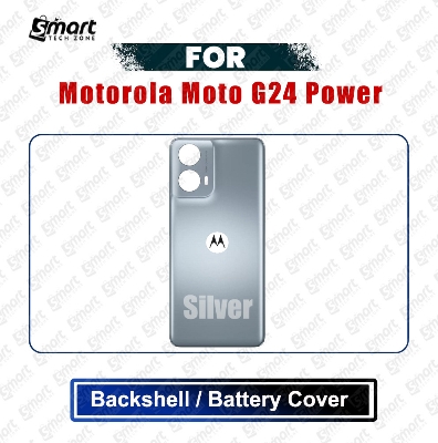 Picture of Motorola Moto G24 Power Back Panel/Backshell/Battery Cover Casing With Logo Without Camera Glass -All Colors Available Replacement Parts