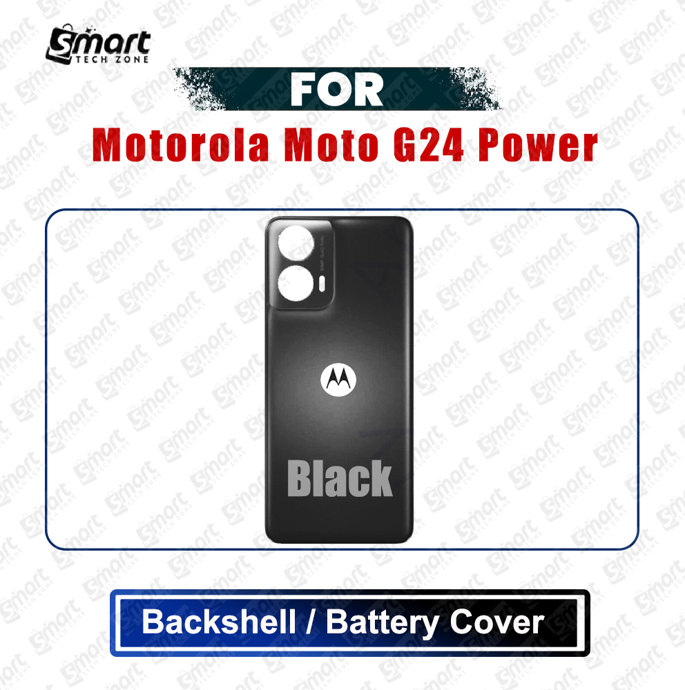 Picture of Motorola Moto G24 Power Back Panel/Backshell/Battery Cover Casing With Logo Without Camera Glass -All Colors Available Replacement Parts