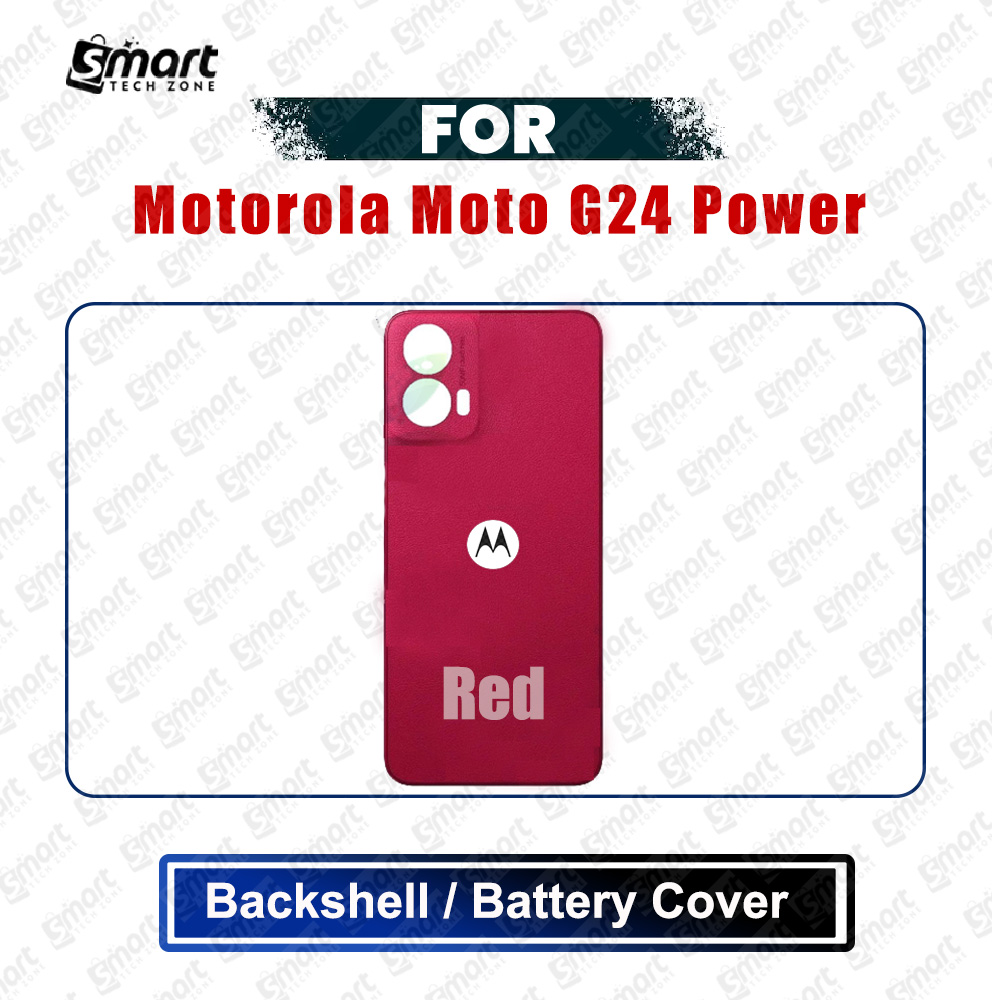 Picture of Motorola Moto G24 Power Back Panel/Backshell/Battery Cover Casing With Logo Without Camera Glass -All Colors Available Replacement Parts
