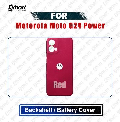 Picture of Motorola Moto G24 Power Back Panel/Backshell/Battery Cover Casing With Logo Without Camera Glass -All Colors Available Replacement Parts