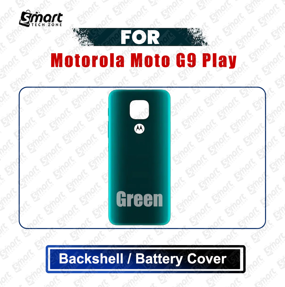 Picture of Motorola Moto G9 Play (XT2083, XT2083-1) Back Panel/Backshell/Battery Cover Casing With Logo Without Camera Glass -All Colors Available Replacement Parts