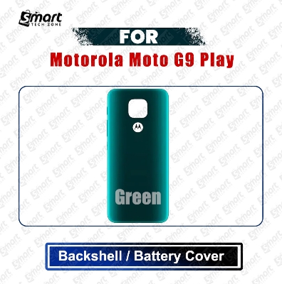 Picture of Motorola Moto G9 Play (XT2083, XT2083-1) Back Panel/Backshell/Battery Cover Casing With Logo Without Camera Glass -All Colors Available Replacement Parts