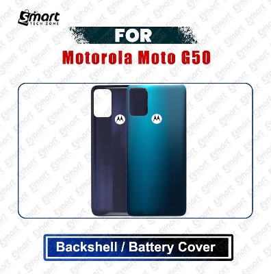 Picture of Motorola Moto G50 (XT2137-1, XT2137-2) Back Panel/Backshell/Battery Cover Casing With Logo Without Camera Glass -All Colors Available Replacement Parts