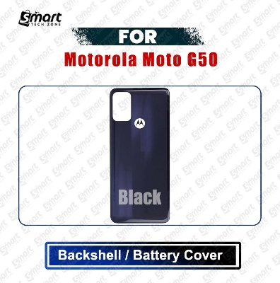 Picture of Motorola Moto G50 (XT2137-1, XT2137-2) Back Panel/Backshell/Battery Cover Casing With Logo Without Camera Glass -All Colors Available Replacement Parts