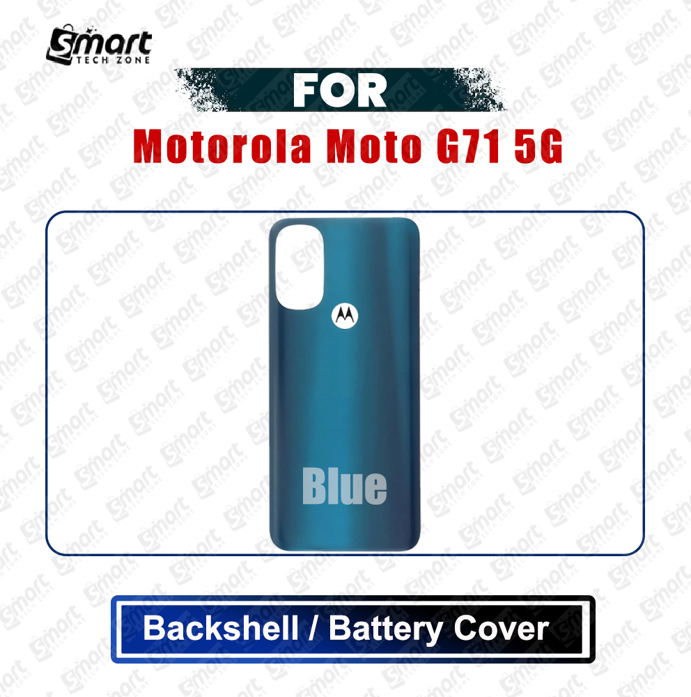 Picture of Motorola Moto G71 5G (XT2169-1, XT2169-2) Back Panel/Backshell/Battery Cover Casing With Logo Without Camera Glass -All Colors Available Replacement Parts