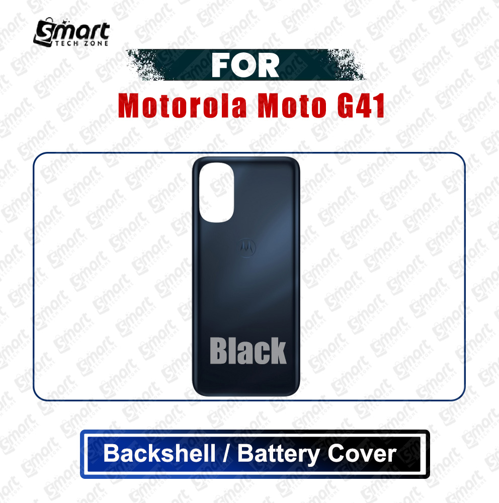 Picture of Motorola Moto G41 (XT2167-2) Back Panel/Backshell/Battery Cover Casing With Logo Without Camera Glass -All Colors Available Replacement Parts