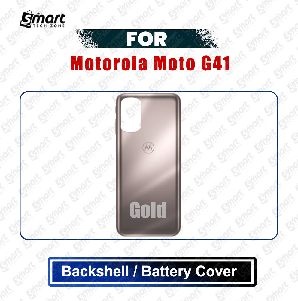 Picture of Motorola Moto G41 (XT2167-2) Back Panel/Backshell/Battery Cover Casing With Logo Without Camera Glass -All Colors Available Replacement Parts