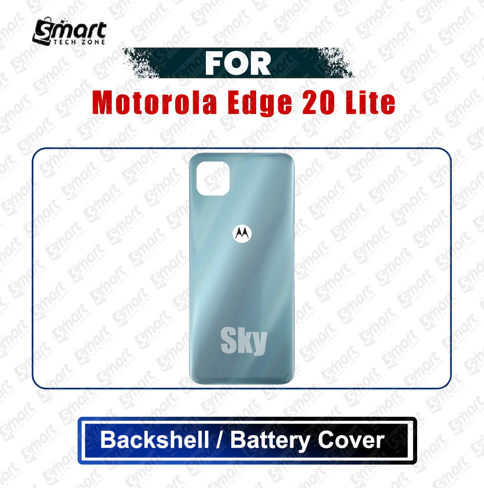 Picture of Motorola Edge 20 Lite (XT2139-1) Back Panel/Backshell/Battery Cover Casing With Logo Without Camera Glass -All Colors Available Replacement Parts