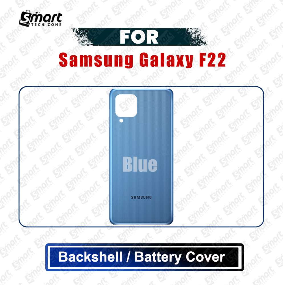 Picture of Samsung Galaxy F22 (SM-E225F, SM-E225F/DS) Back Panel/Backshell/Battery Cover Casing With Logo Without Camera Glass -All Colors Available Replacement Parts