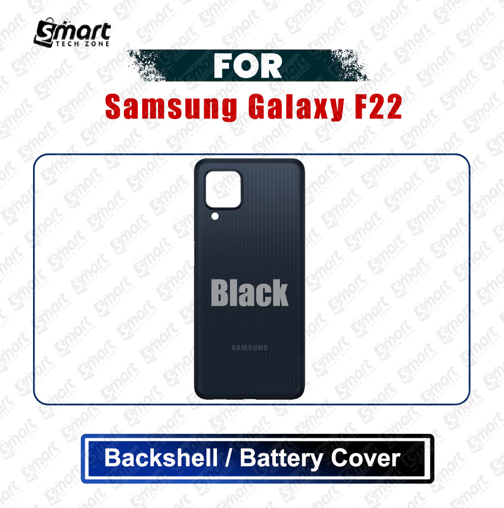 Picture of Samsung Galaxy F22 (SM-E225F, SM-E225F/DS) Back Panel/Backshell/Battery Cover Casing With Logo Without Camera Glass -All Colors Available Replacement Parts