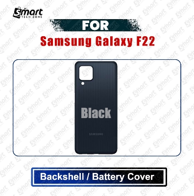 Picture of Samsung Galaxy F22 (SM-E225F, SM-E225F/DS) Back Panel/Backshell/Battery Cover Casing With Logo Without Camera Glass -All Colors Available Replacement Parts