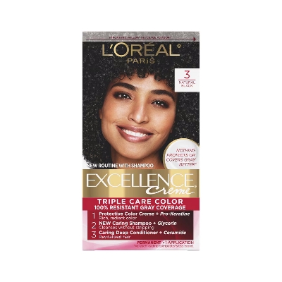 Picture of L'Oreal Hair Colour Excellence - 3 Natural Black