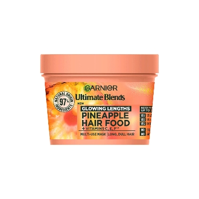 Picture of Garnier Ultimate Blends Glowing Lengths Pineapple Hair Food + Vitamin C, E, F Multi-Use Mask 400ml