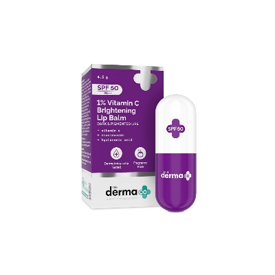 Picture of The Derma Co 1% Vitamin C Brightening Lip Balm with SPF 50 PA +++ 4.5g