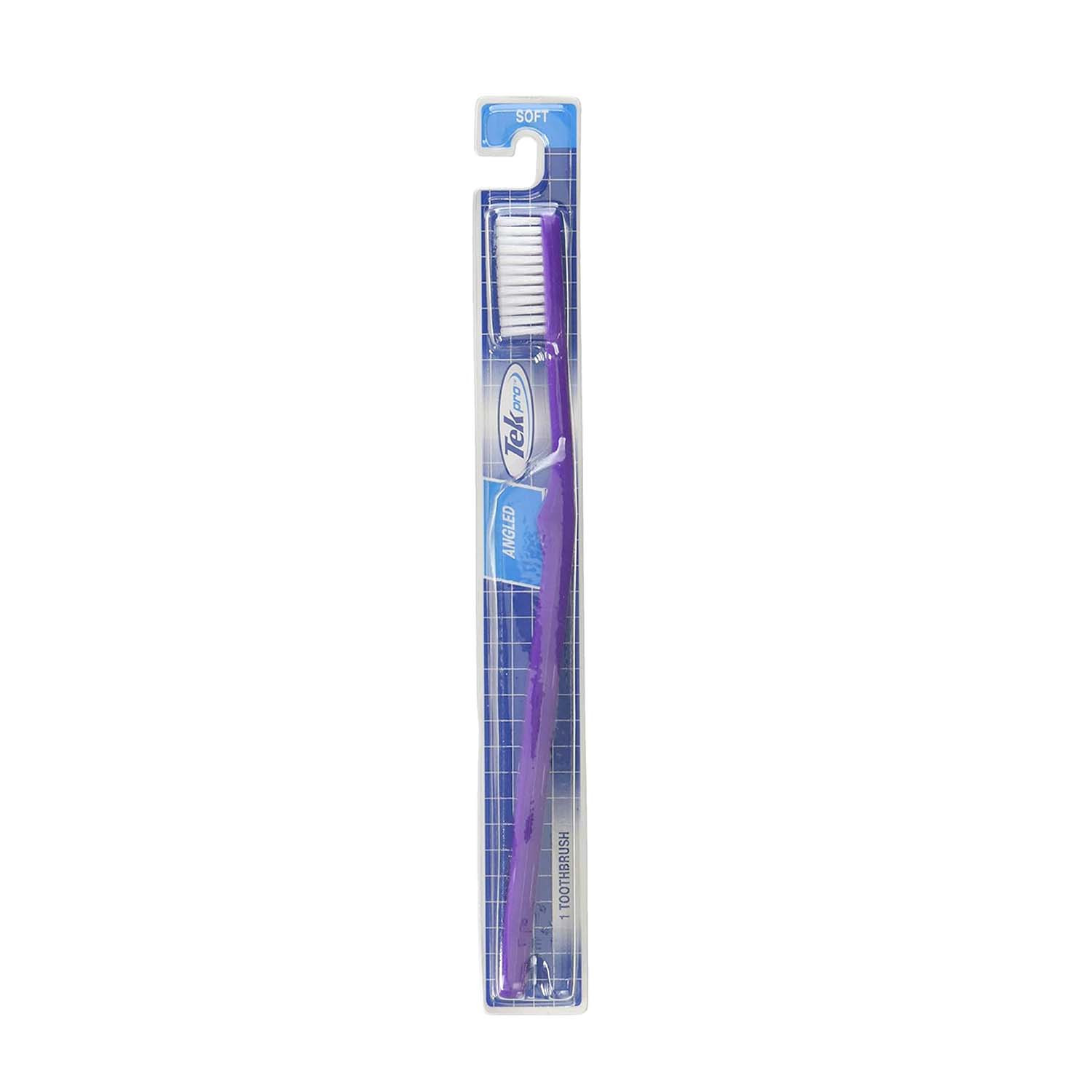 Picture of Tek Pro Angled Soft Tooth Brush - Purple
