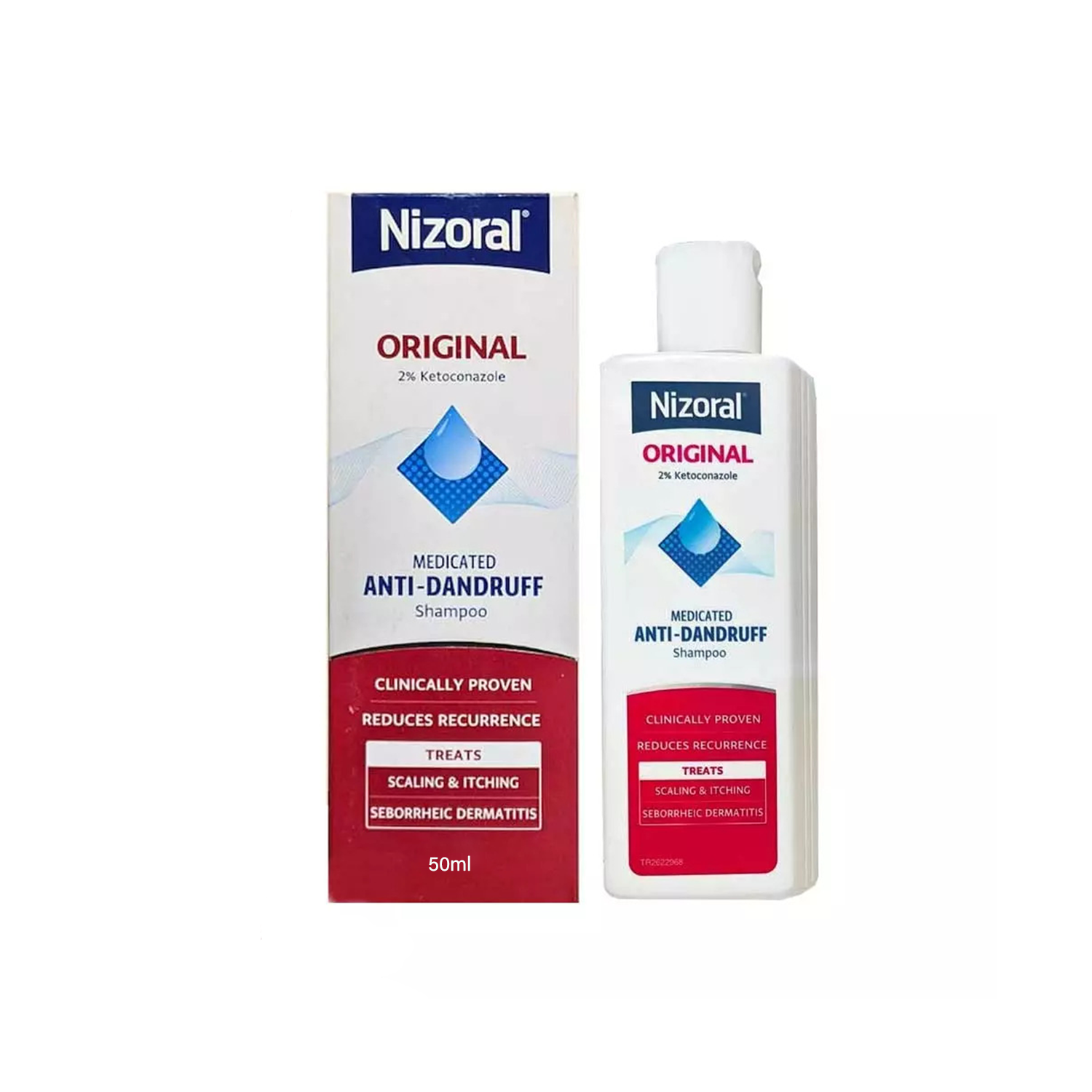 Picture of Nizoral Original 2% Ketoconazole Medicated Anti-Dandruff Shampoo 50ml