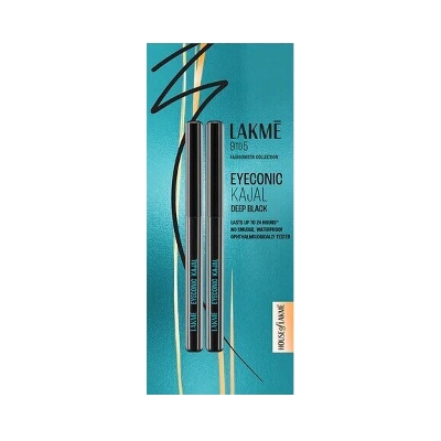 Picture of Lakme 9to5 Eyeconic Kajal Twin Pack - Deep Black