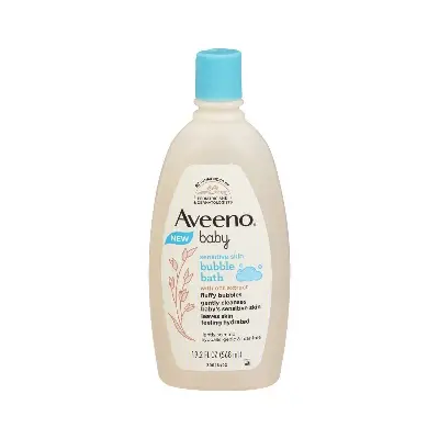Picture of Aveeno Baby Sensitive Skin Bubble Bath 568ml