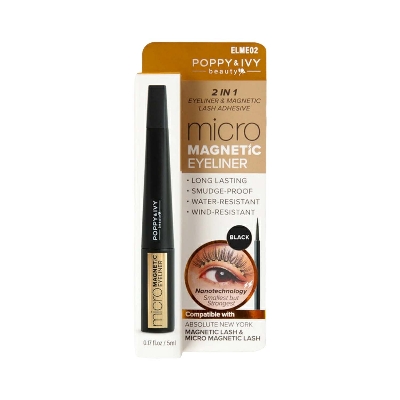 Picture of Absolute Newyork 2 in 1 Eyeliner & Magnetic Lash Adhesive - ELME02 Black