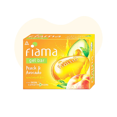 Picture of Fiama Peach & Avocado Gel Bar 125g