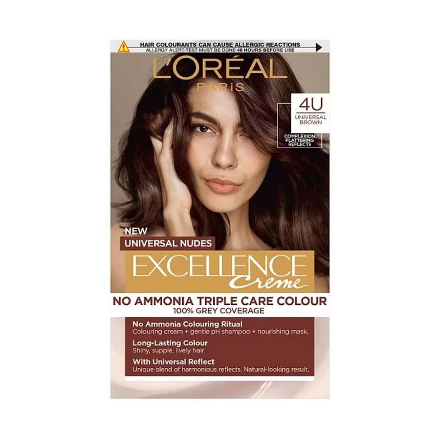 Picture of L'Oreal Excellence No Ammonia Triple Care Colour- 4U Universal Brown