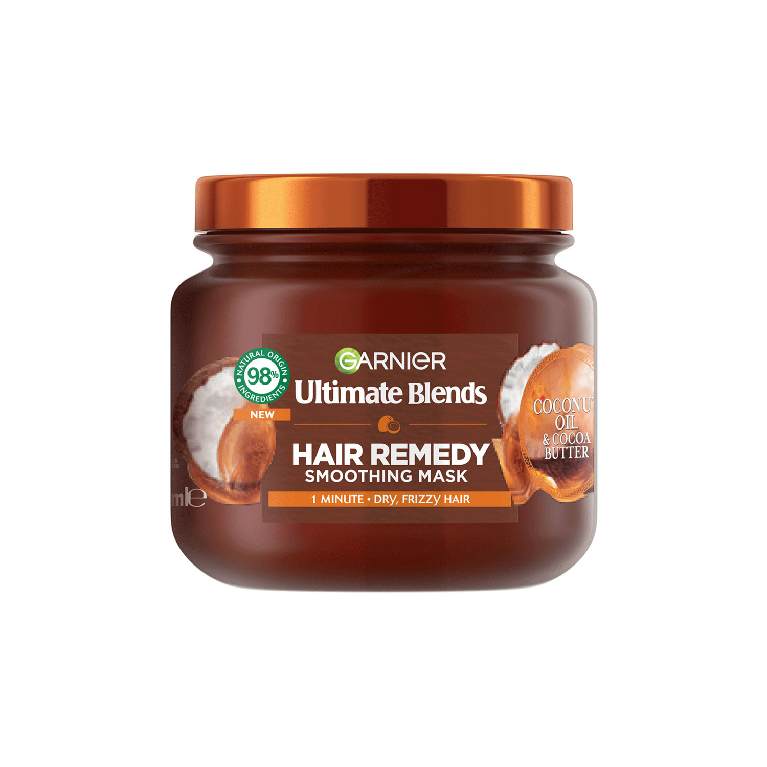 Picture of Garnier Ultimate Blends Coconut Oil & Cocoa Butter Hair Remedy Smoothing Mask 340ml
