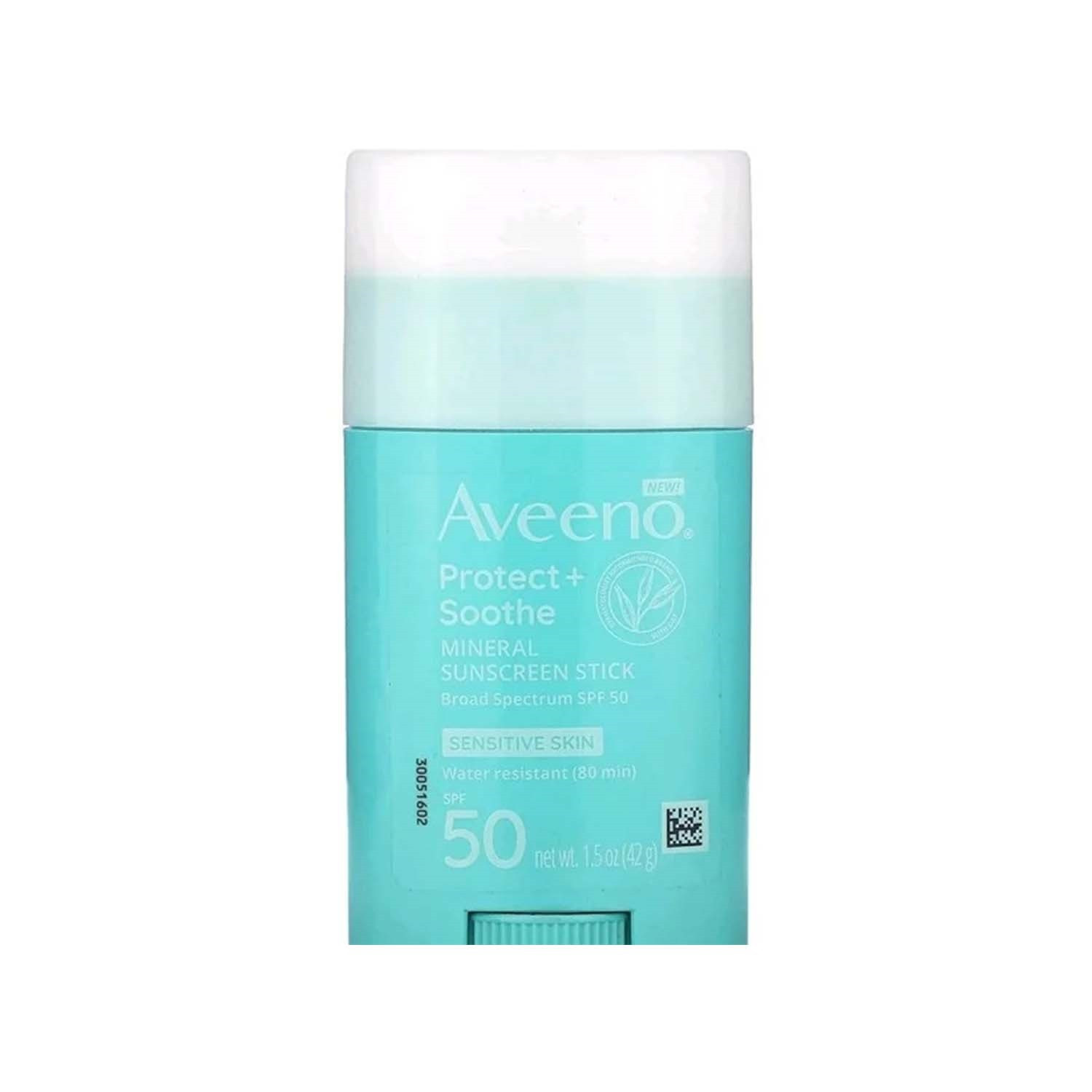 Picture of Aveeno Protect+Soothe Mineral Sunscreen Stick SPF50 42g