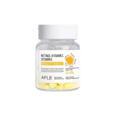 Picture of APLB Retinol Vitamin C Vitamin E Beauty Tablet 30 Tablets