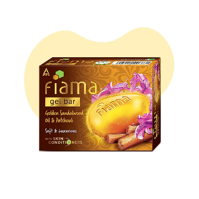 Picture of Fiama Golden Sandalwood oil & Patchouli Gel Bar 125g
