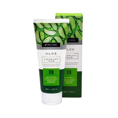 Picture of 3W Clinic Aloe Clear Cleansing Foam 180ml