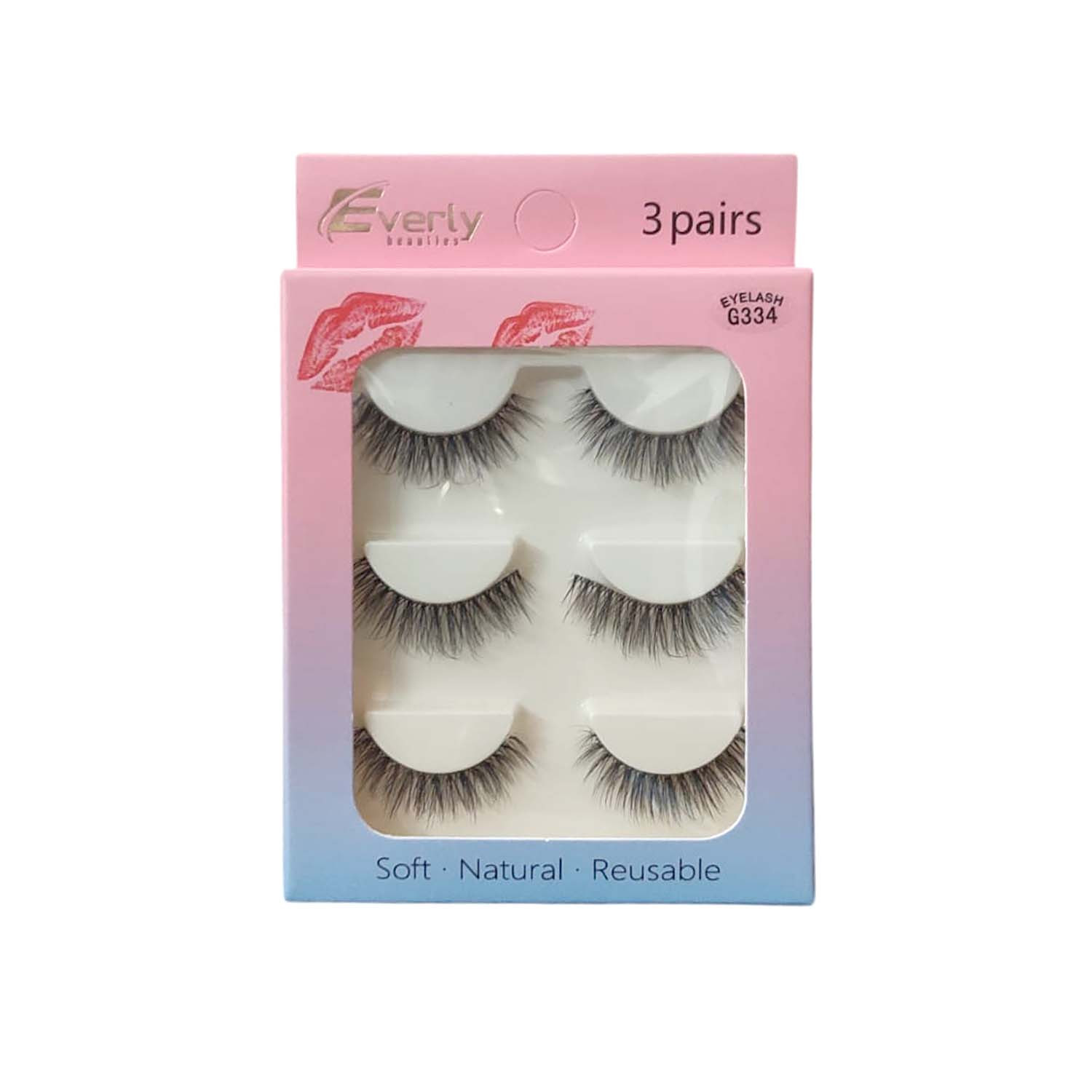 Picture of Everly Beauties 3Pair Series False Eyelash - G334
