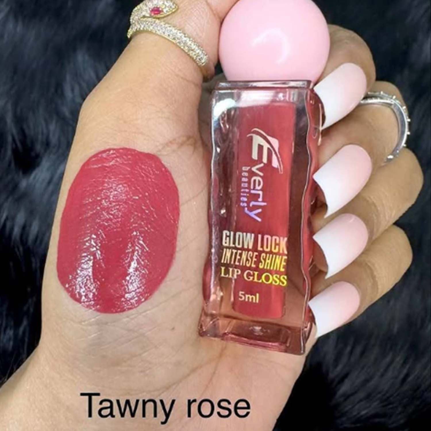Picture of Everly Beauties Glow Lock Intense Shine Lip Gloss - Tawny Rose