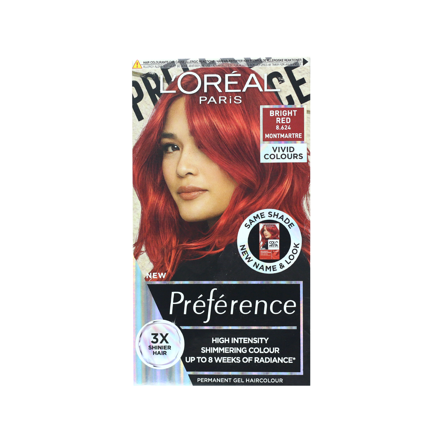 Picture of L'Oreal Perference Les Vivids High Intensity Shimmering Colour - 8.624 Bright Red