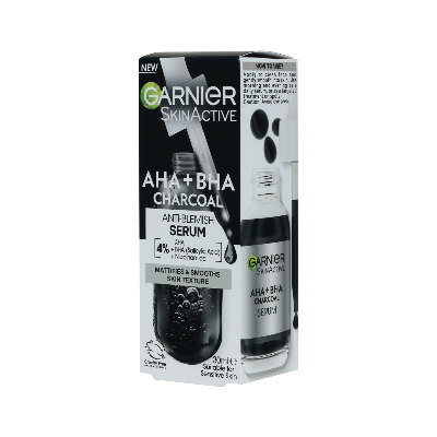 Picture of Garnier AHA BHA Charcoal Anti Blemish Serum 30ml