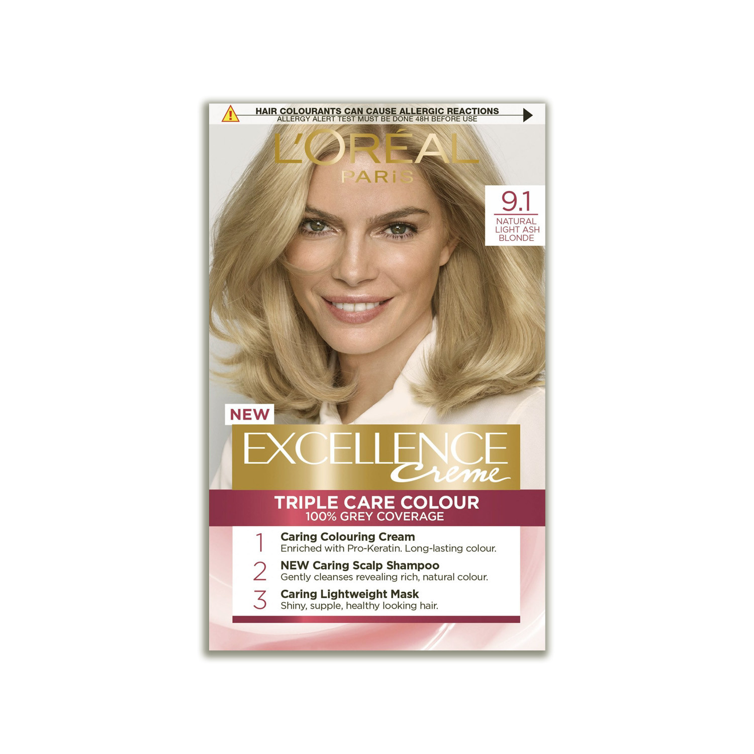 Picture of L'Oreal Excellence Creme Triple Care Colour - 9.1 Natural Light Ash Blonde