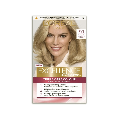 Picture of L'Oreal Excellence Creme Triple Care Colour - 9.1 Natural Light Ash Blonde