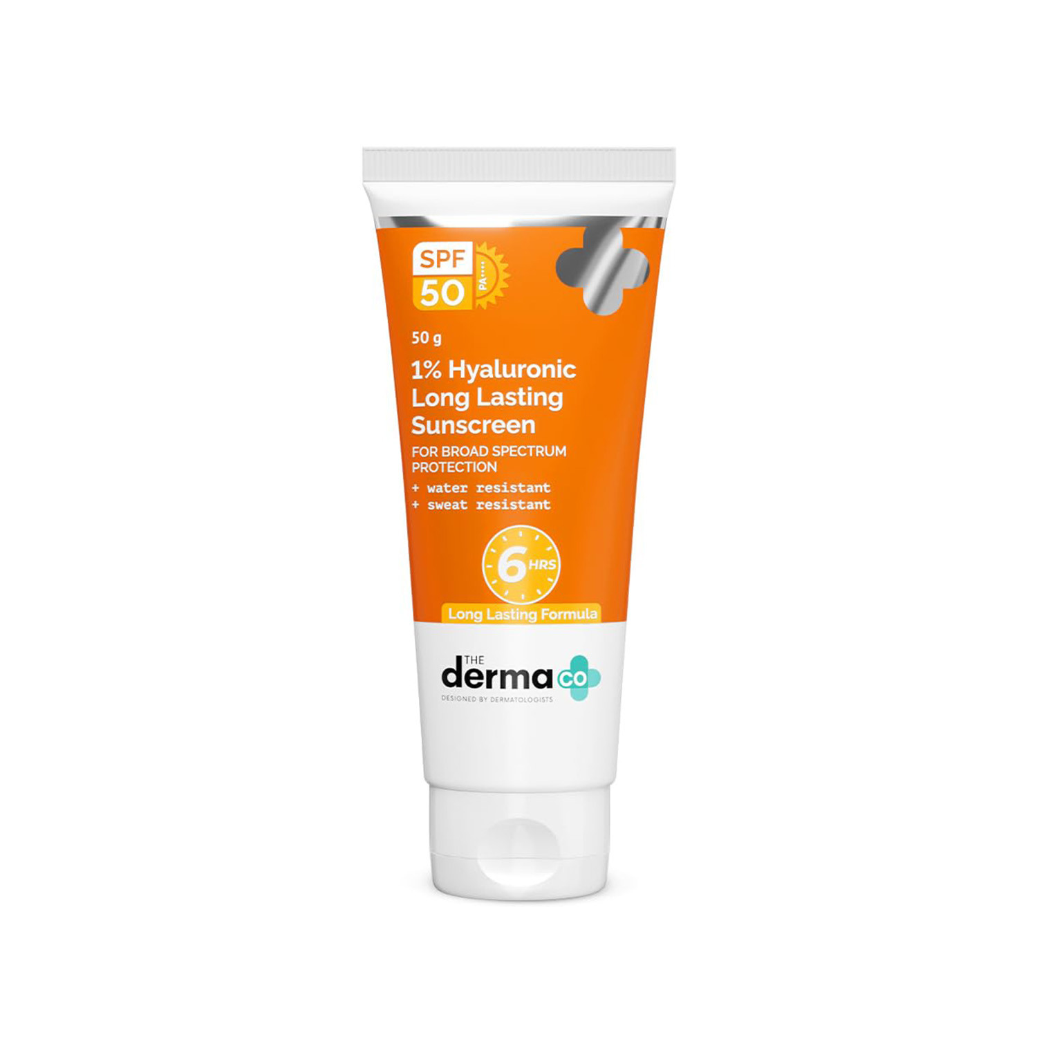 Picture of The Derma Co 1% Hyaluronic Long Lasting Sunscreen Spf 50 Pa++++ 50g