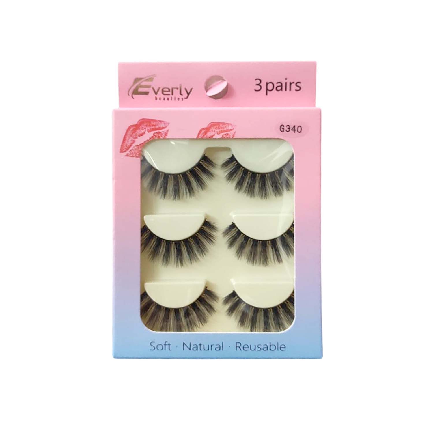 Picture of Everly Beauties 3Pair Series False Eyelash - G340