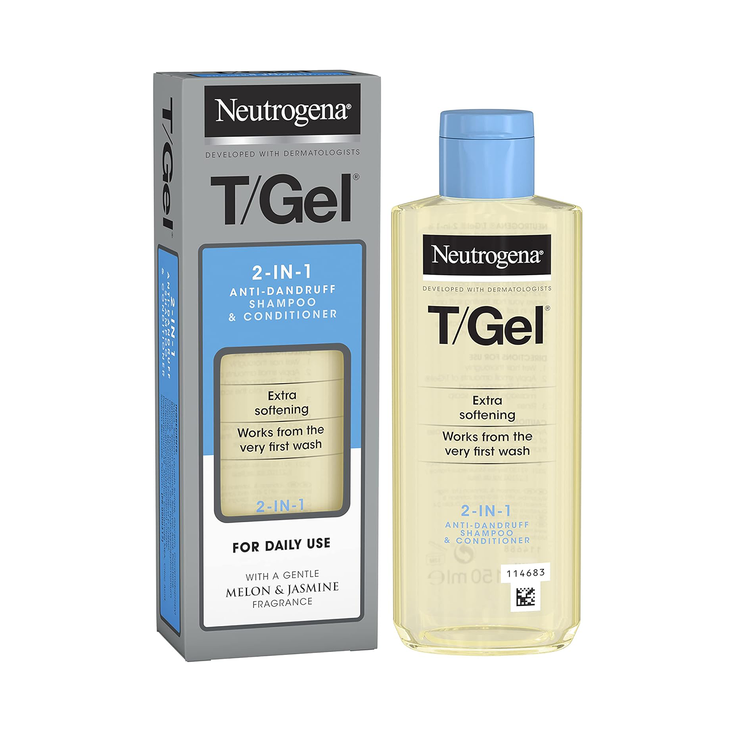 Picture of Neutrogena T/Gel 2-In-1 Anti Dandruff Shampoo & Conditioner 150ml