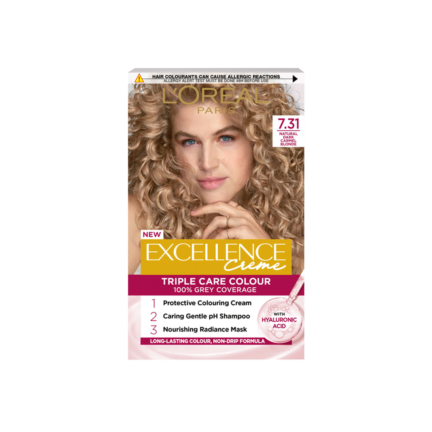 Picture of L'Oreal Excellence Creme Triple Care Colour - 7.31 Natural Dark Caramel Blonde