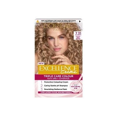 Picture of L'Oreal Excellence Creme Triple Care Colour - 7.31 Natural Dark Caramel Blonde